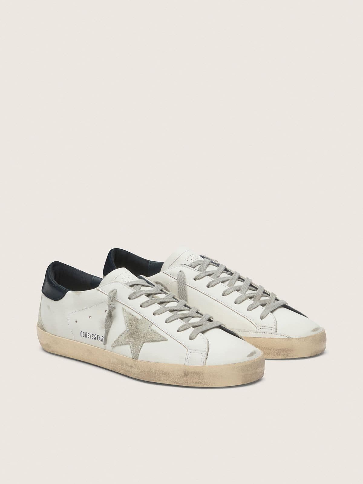 Men's Super Star with suede star and blue heel tab — фото 1