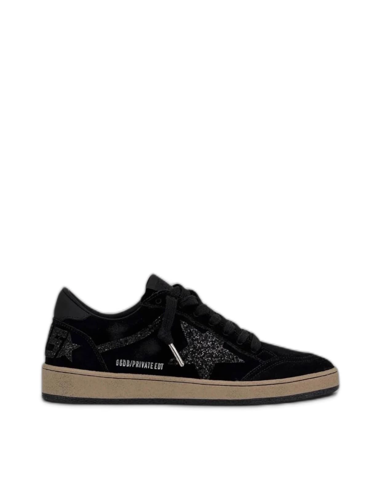 Women's Ball Star Suede Glitter Low-Top Sneakers