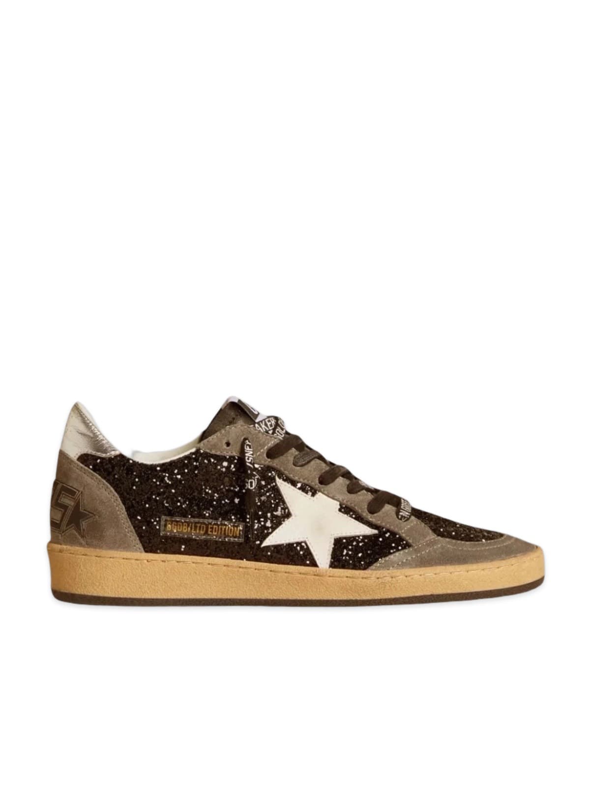Women’s Ball Star Black Glitter Gray White