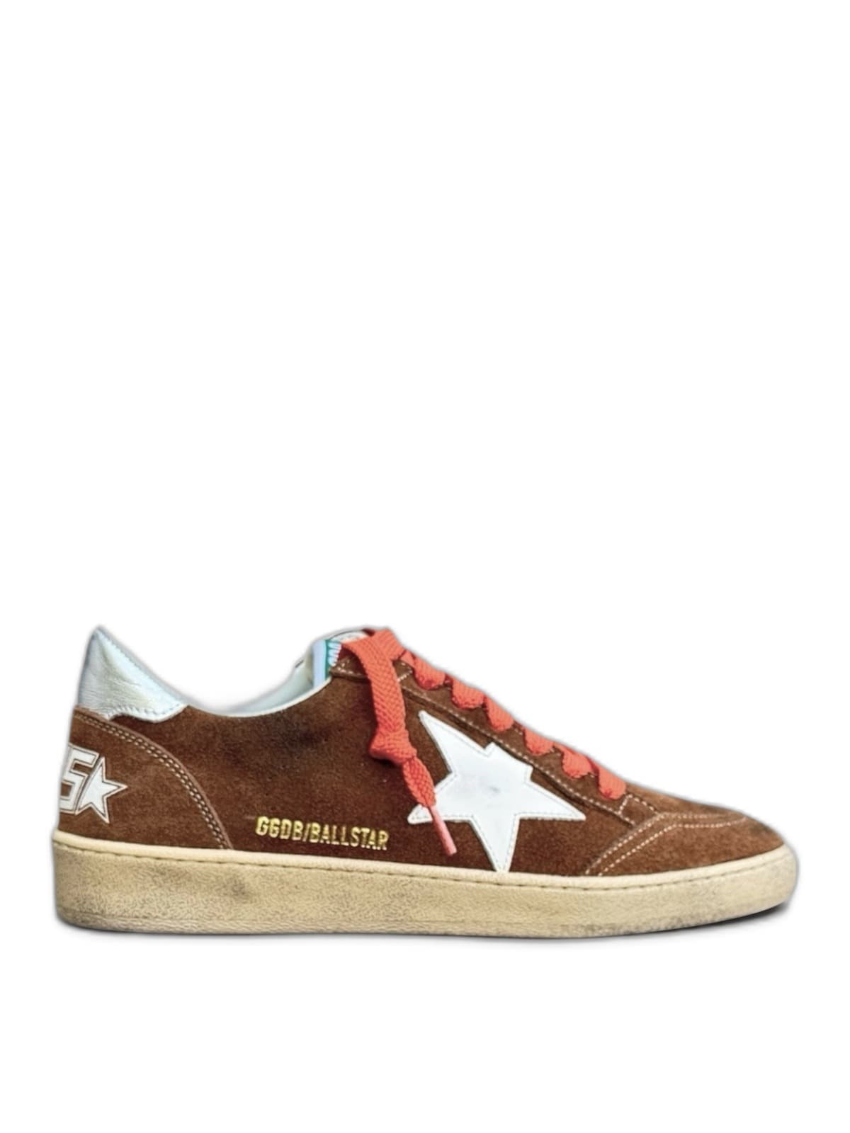 Women's Ball Star in brown suede with whit leather star