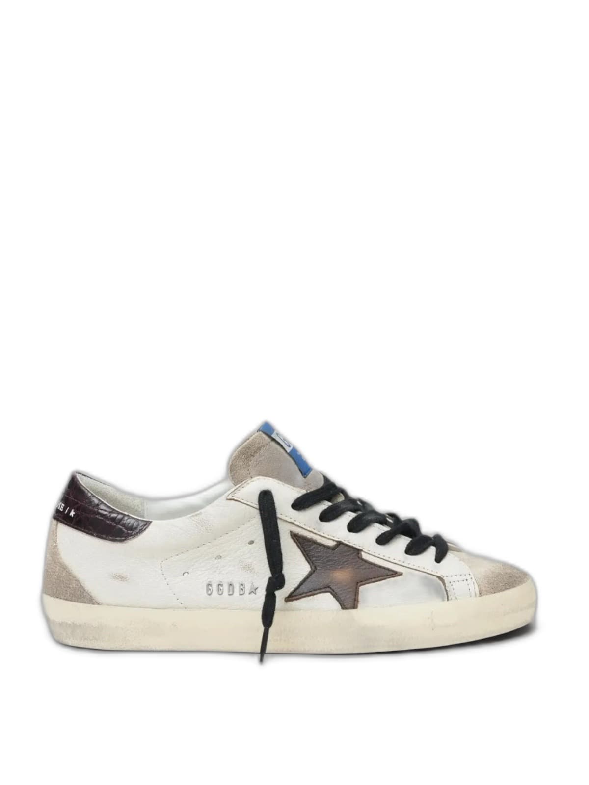 Men’s Super Star in leather with suede star and heel tab