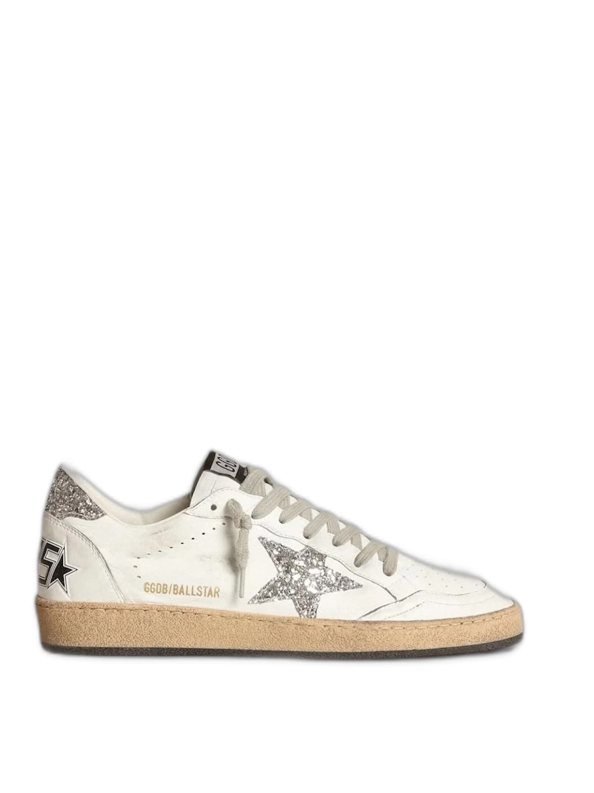 Women’s Ball Star in nappa with white star and glitter heel tab