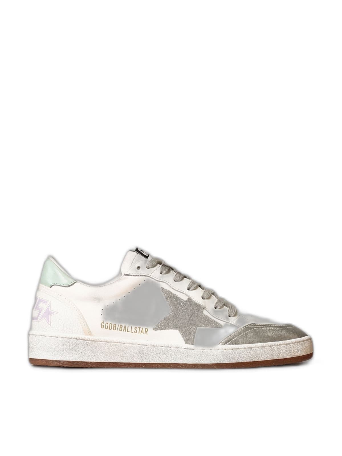 Women’s Ball Star in nappa with silver glitter star and heel tab — фото 1