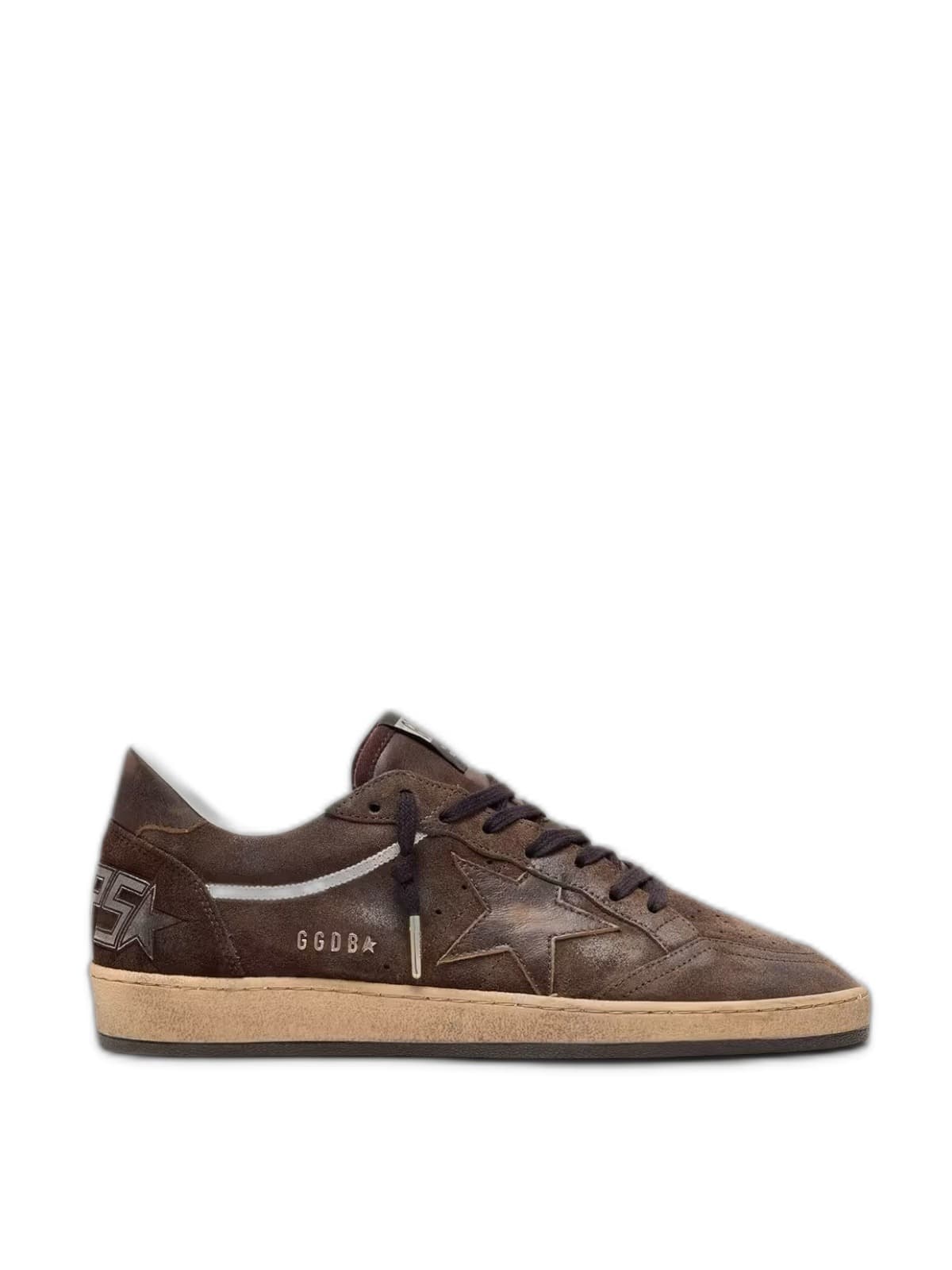 Women’s Ball Star in Brown Suede With Brown Leather Star and Heel Tab — фото 1