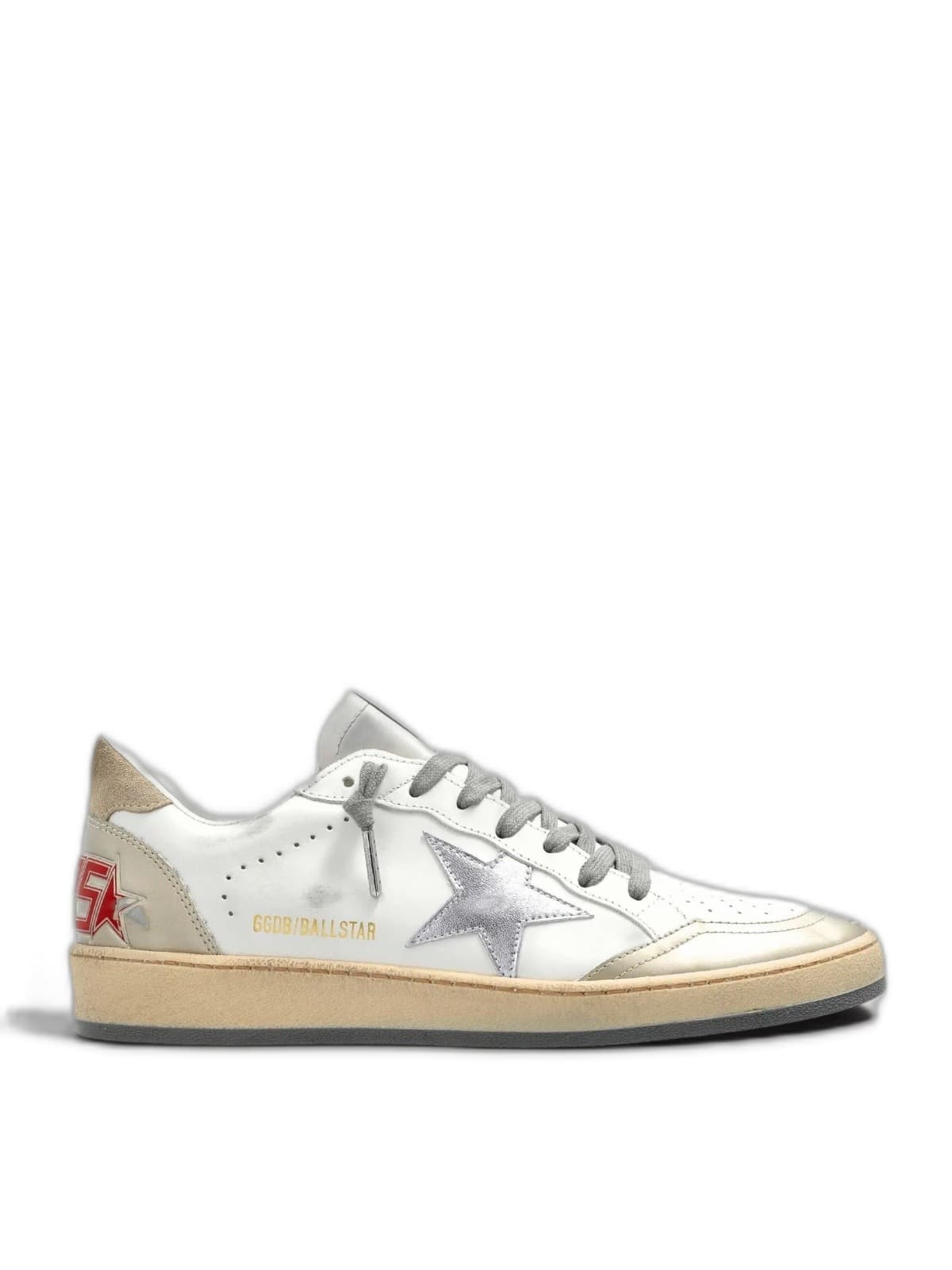 Women’s Ball-Star White Leather Silver Star — фото 1