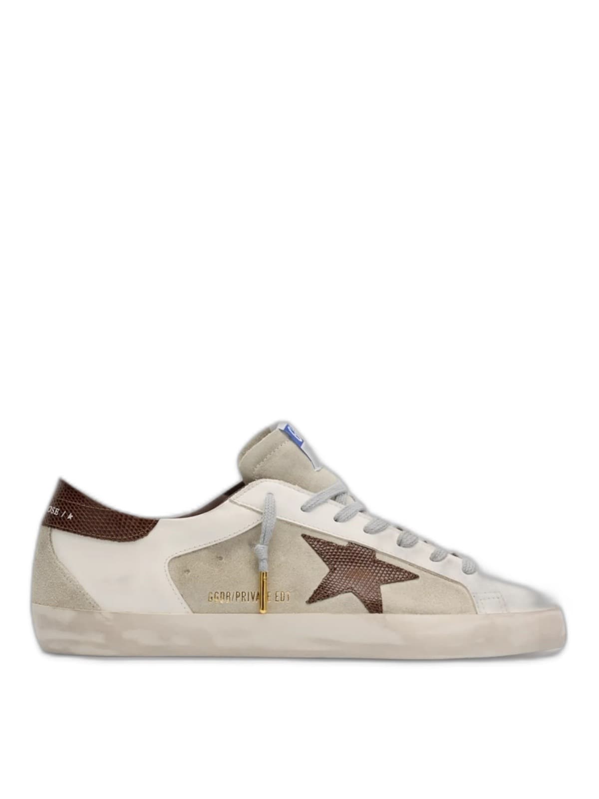 Men’s Super Star with suede inserts and lizard-print leather star — фото 1