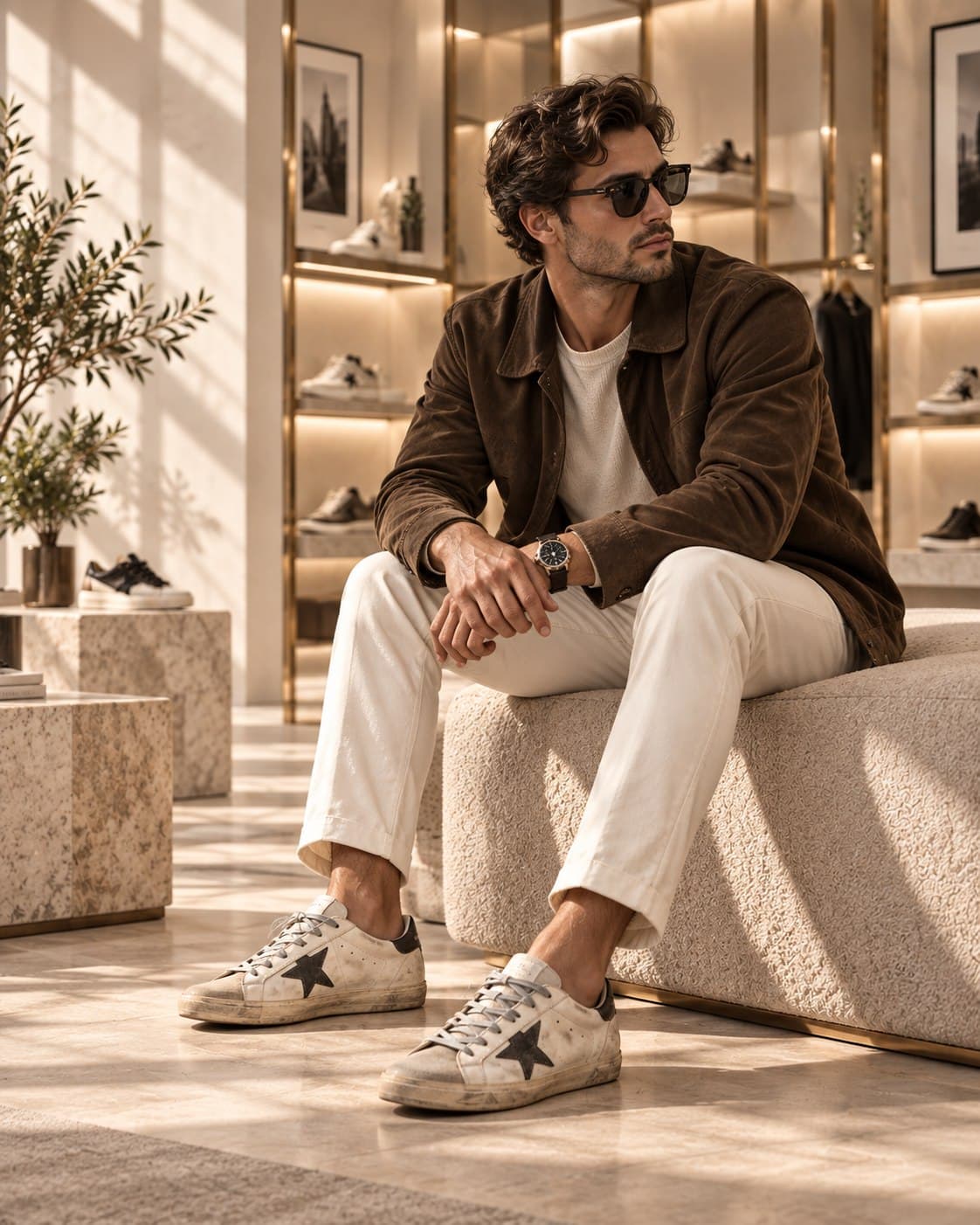Мужская коллекция Golden Goose в интерьере бутика