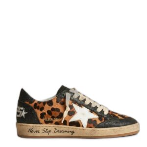 Women's Ball Star Sneakers in Leopard Print