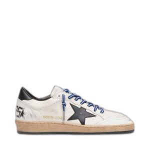 Women's Ball Star Uomo LTD tennis-inspired in nappa bianca con stella e talloncino in pelle neri