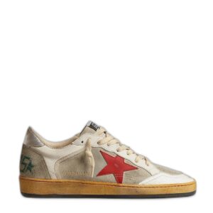 Women’s Ball Star in grey suede with red star