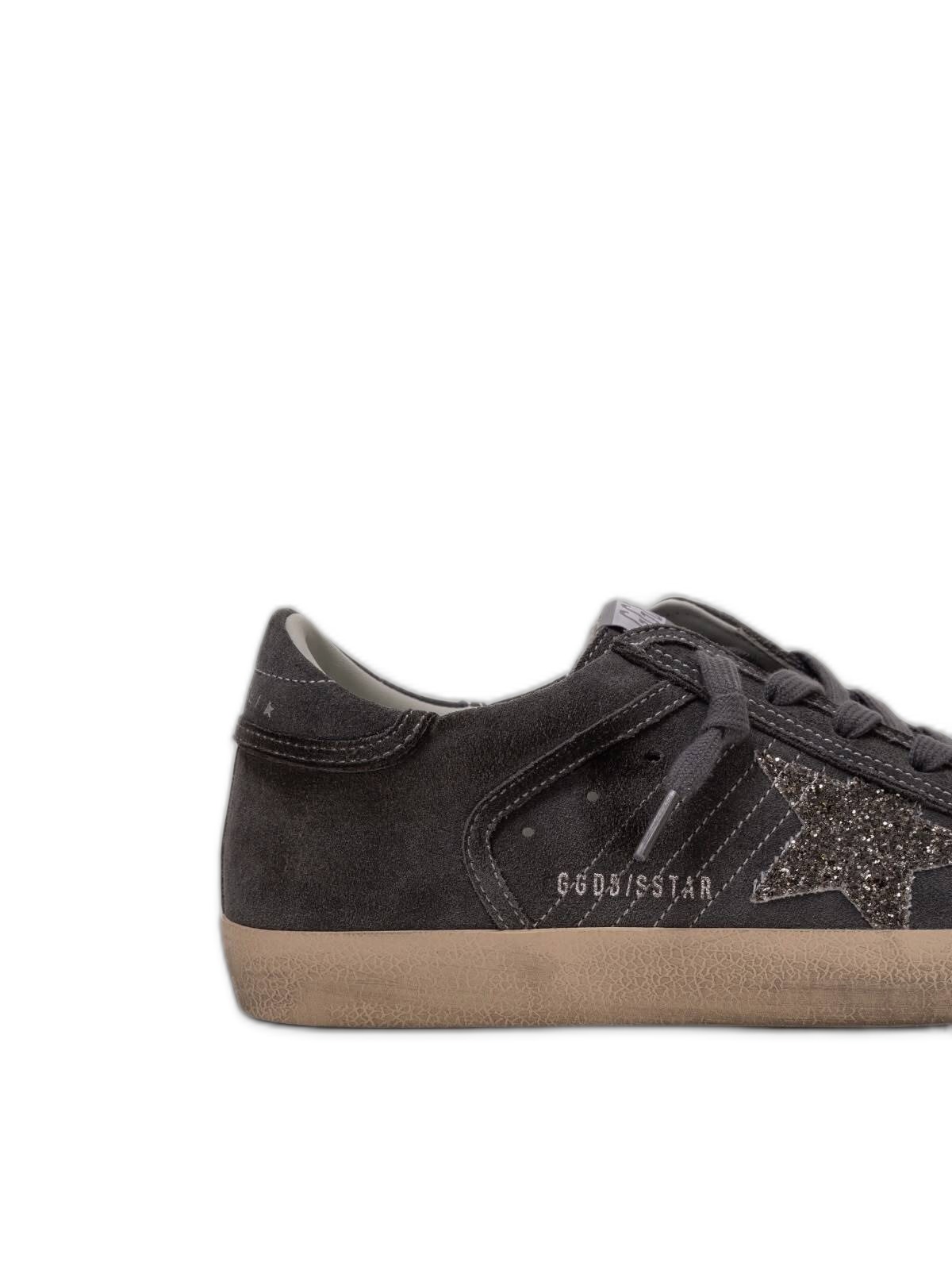 Women’s Super-Star in grey suede with a glitter star 4 Women’s Super-Star in grey suede with a glitter star — изображение 4