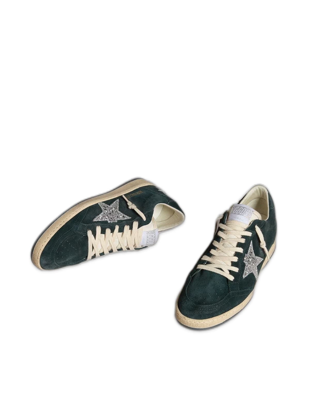 Women's Ball Star in green suede with silver glitter star 3 Women's Ball Star in green suede with silver glitter star — изображение 3