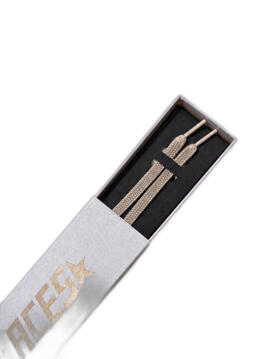 Golden Goose Silver Crystal Laces — Silver 1 Golden Goose Silver Crystal Laces — Silver