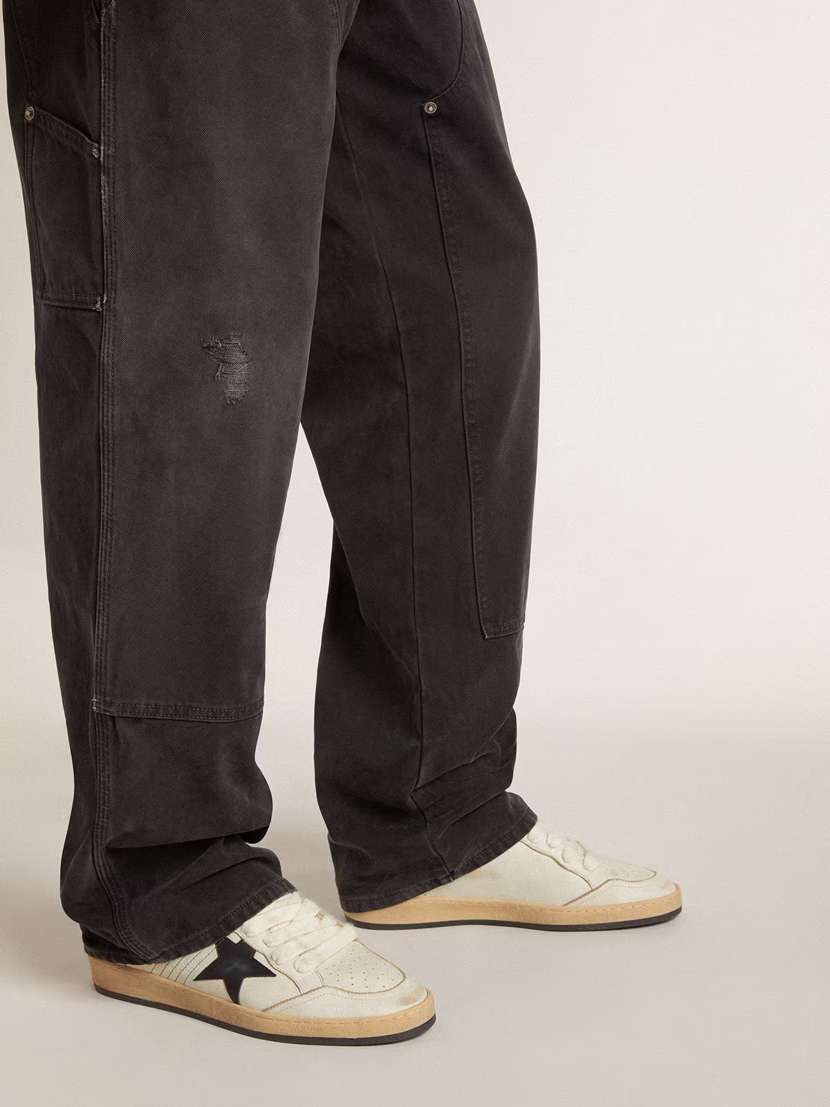 Men’s Ball Star with black leather star and green leather heel tab — изображение 3