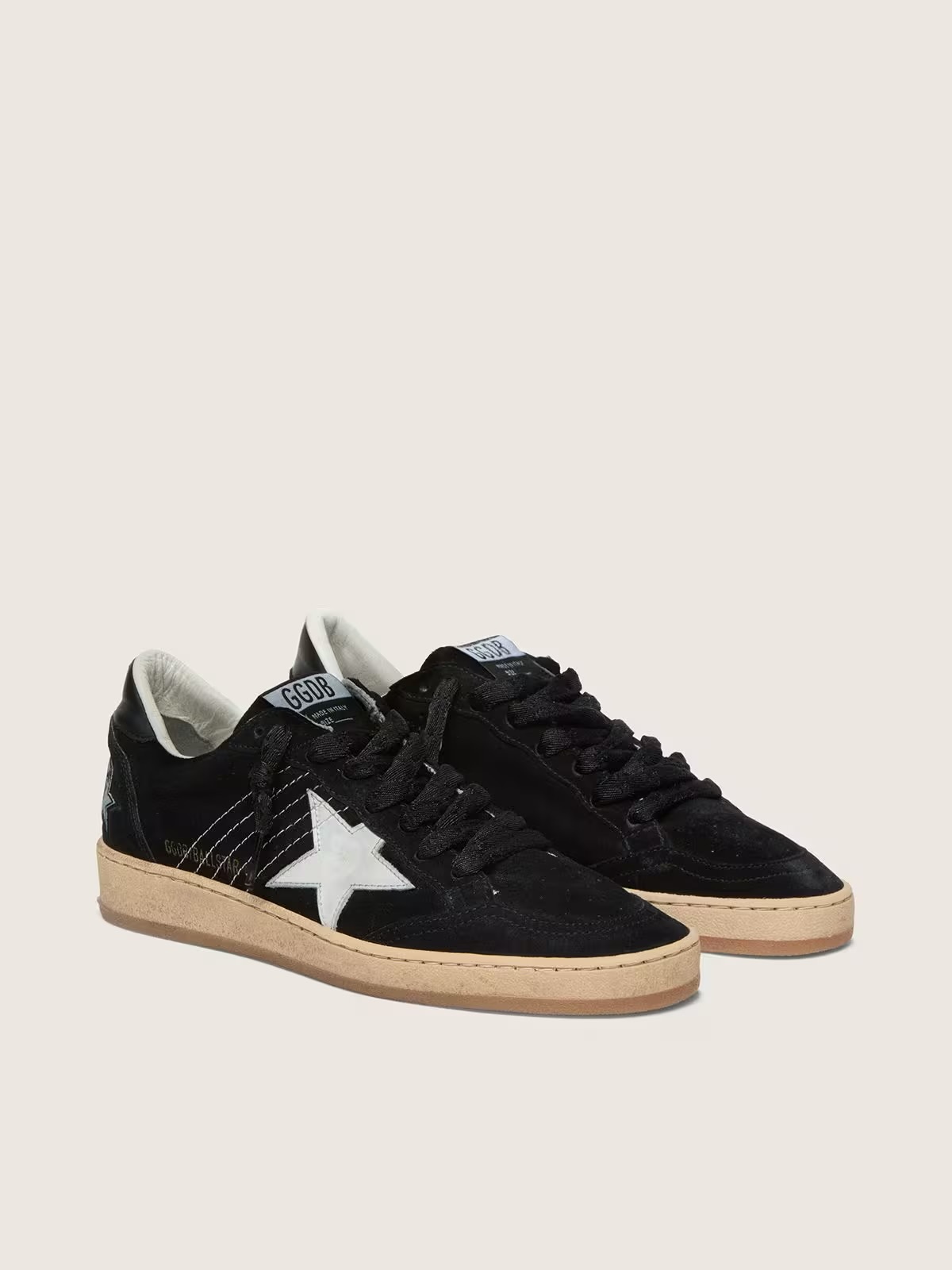 Women’s Ball Star in black suede with white leather star — изображение 3