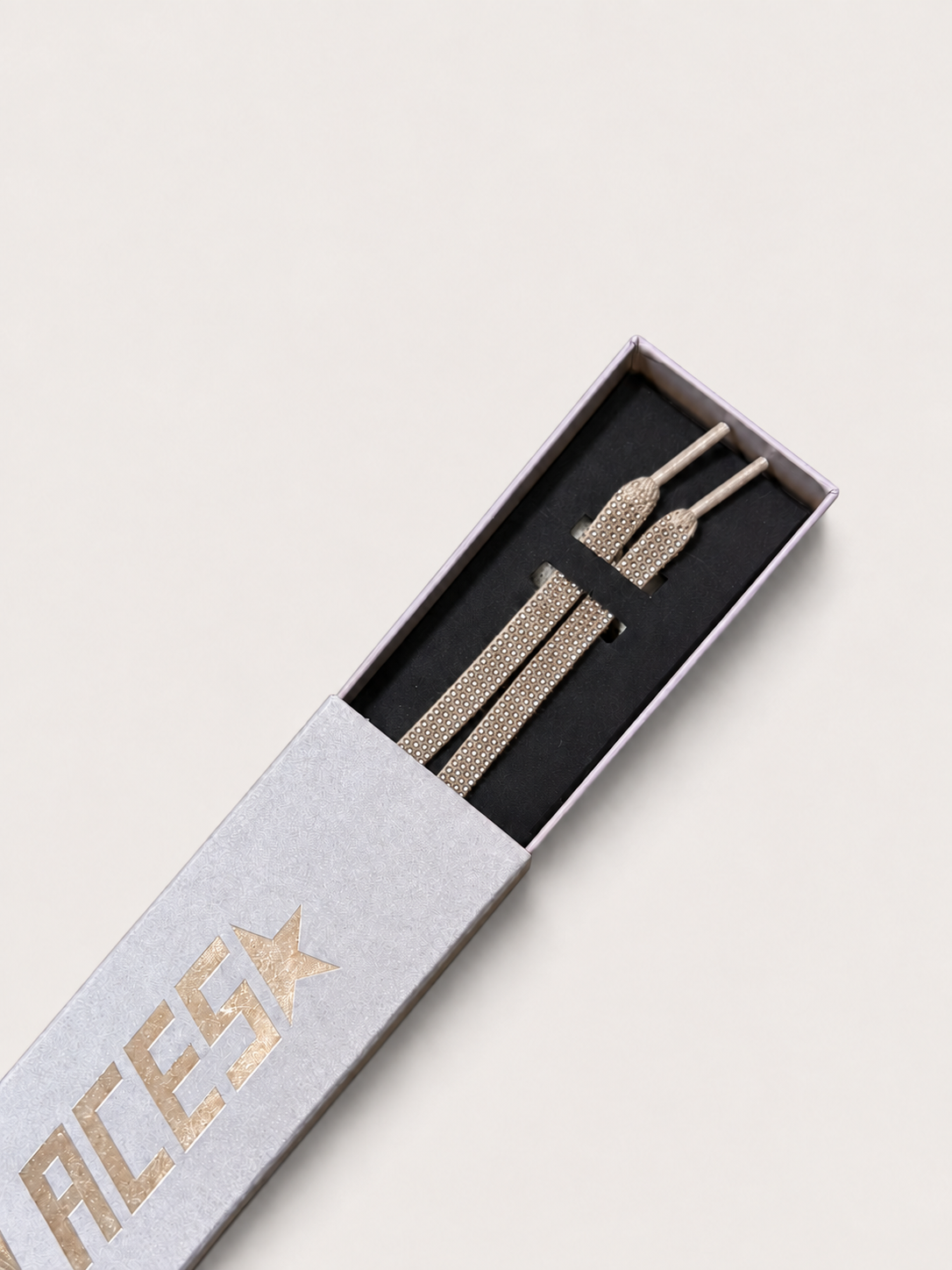 Golden Goose Silver Crystal Laces — Silver