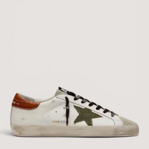 Men's Super-Star Uomo con stella in canvas verde oliva