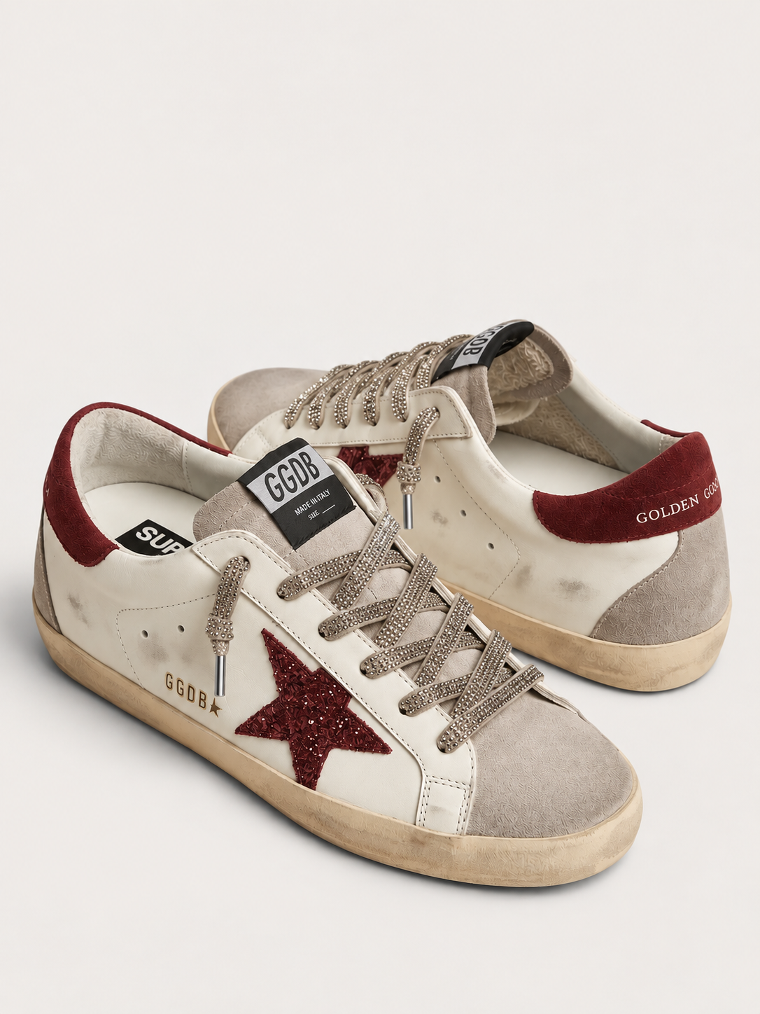 Golden Goose Silver Crystal Laces — Silver — изображение 3