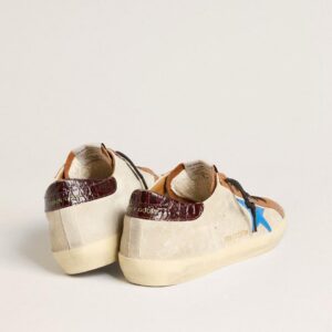 Men's Super-Star LTD with light blue star and crocodile-print heel tab