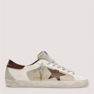 Men’s Super Star with suede inserts and lizard-print leather star